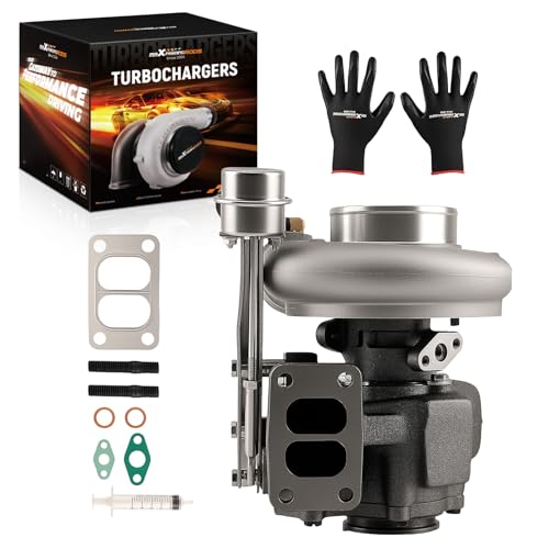 maXpeedingrods Turbo Turbocharger HX35 HX35W for Dodge Ram 2500 3500 1999 2000 2001 2002 L6 5.9L, 6BT ISB Engine, 3592766 3592767, Basic VL Series