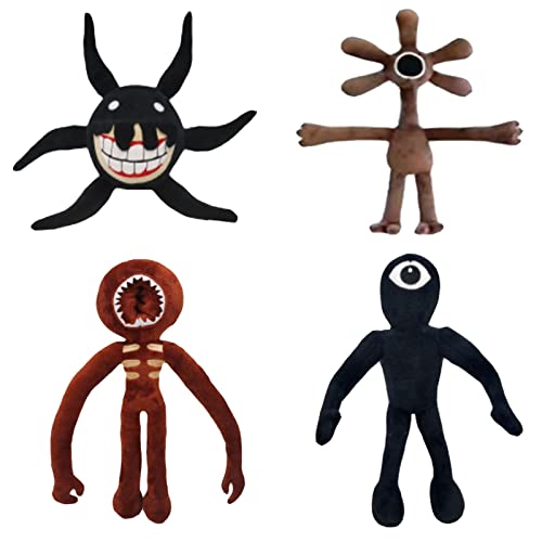 Xuspuqon 4 Pcs Doors Plush Toys New Monster Horror Games Cute Night Stuffed Doll, 12 Inch Plushies Best Gifts For Fans Kids Students Birthday Thanksgiving Christmas #TOP4