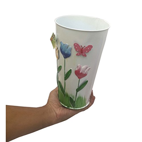 Vaso Metal Enfeite Jardim Quintal Varanda Passaro Flor (SYBO-G6)