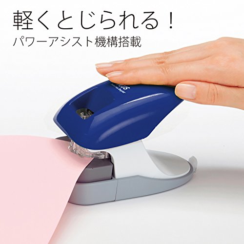 Agrafeuse de table bleue pour 12 feuilles et perforateur 2 trous suspendus - 3