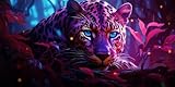 Leopardo Diamond Painting Kit Completo 140x70 cm, 5D Diamond Painting Bosque Pintura de Diamante Grande para Adultos, Kit Punto de Cruz Diamante Pintar con Diamantes, Decoración de Pared (WL510)