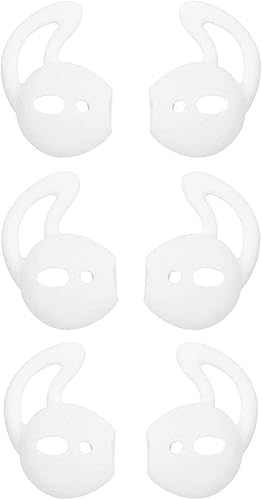 Miniatura 3 de BLLQ Funda para auriculares Air Pods 2 y Air Pods 1 o almohadillas para los oídos, 3 pares, color blanconegrorosa, WBPH
