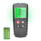 Leitungssucher Ortungsgerät, 5 in 1 Multifunktions Wand Scanner Detektor Stud Finder, Leitungssuchgerät mit HD-LCD-Display & Audio-Alarm für Metall, Rohre, Holz, Stromleitung und Balken