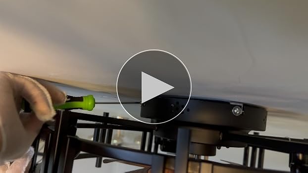 CREATE BRIGHT 20'' Low Profile Ceiling Fan with Light and