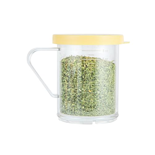 Restaurantware Spice Shaker 1 Count Plastic Shaker, Durable Seasoning Dredge with Yellow Coarse Lid, Clear Shaker for Commercial Kitchens, Pizzerias, and Bakeries by Restaurantware - Image 2