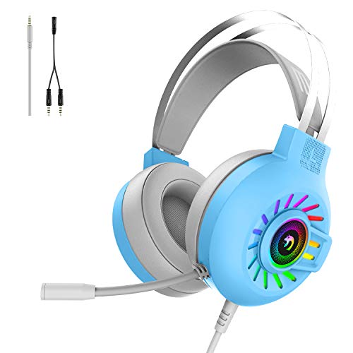 Auriculares gaming estéreo de 3.5 mm con micrófono integrado para consola y PC