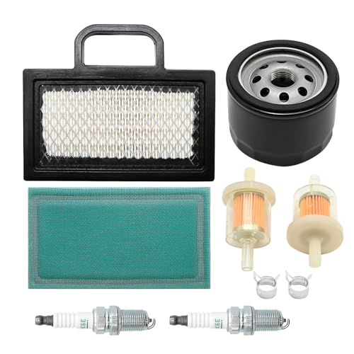 Hoypeyfiy 499486S Air Filter Tune Up Kit with Filter Spark Plug, Replacement for John Deere Lawn Tractor D130 D140 L111, Replacement for Husqvarna, Replacement for Toro Models