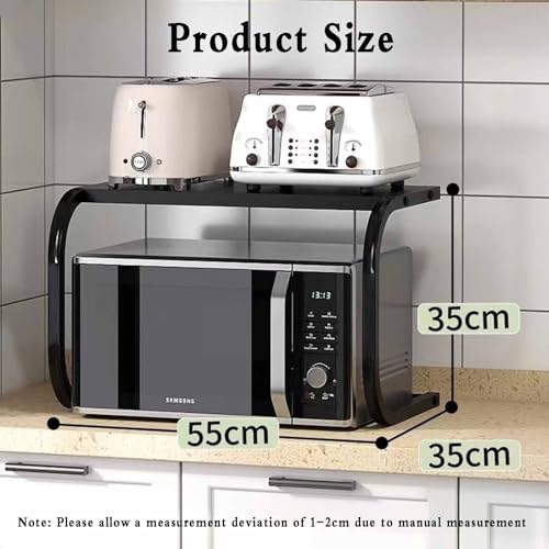 Support à micro-ondes en acier au carbone avec rangement pour ustensiles