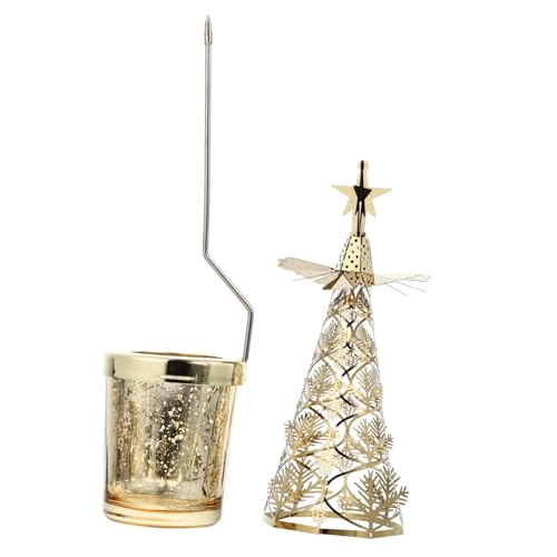 DECORNIJIA Candelabro De Árbol De Navidad De Hierro Decoración Navideña para Centro De Mesa De Comedor Candelabro Navideño para Escenario Festivo