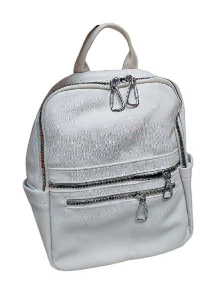 Women Stylish Mini Backpack | PU Leather Casual Travel Backpack for Girls & Women | Multi Zipper Lightweight College Bag-image-47