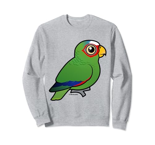 Cute Cartoon White-fronted Parrot Birdorable Spectacled Bird Sweatshirt