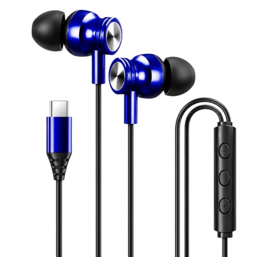Kratos Tune V4 Type-C Wired Earphones (Mic, Blue) at ₹199 – Amazon