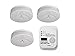 Price comparison product image Fire Rated 3 (3 x by the Smoke & Carbon Monoxide Detector Alarm Emergency Kit Fire Protection Package