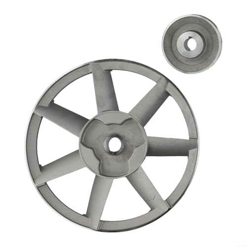 Poulie de compresseur d'air pour courroies triangulaires de type A - Diamètre 265 mm ou 300 mm, poulie métallique à alésage fixe à rainure unique avec...