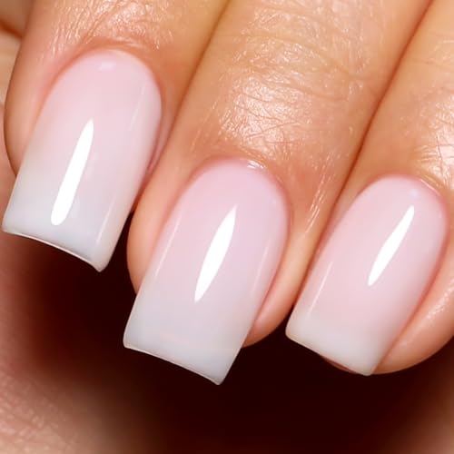 Imtiti Milchig Weiß Gel Nagellack, 10ml Neutraler Jelly UV Nagellack Gel Nail Polish DIY Gellack Nageldesign Starter Maniküre Salon Set für Frauen & Mädchen