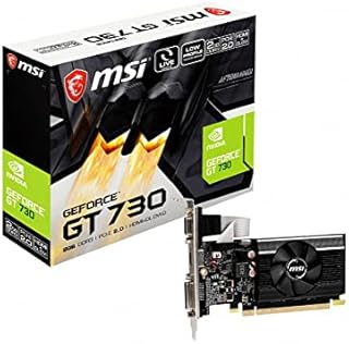 MSI GeForce GT 730 N730K-2GD3/LP Gaming Graphics Card - 2GB DDR3, 902 MHz, PCI Express 2.0, 64-bit, DL-DVI-D/HDMI/D-SUB