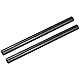 QUARKZMAN Kohlefaser Rohr 500mm x 32mm x 30mm 3K Hohle Karbonumwickelte Schläuche Runde Ebene Geflecht Glänzende Oberfläche für Quadcopter Paket von 2