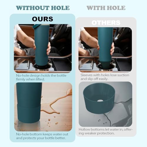 Kaitiaki Silicone Boot for Owala 30oz & 40oz FreeSip Sway Bottles & Tumblers - Non-Slip, Scratch-Resistant, Stability Enhancer, Available in 12 Colors (Denim) — view 5
