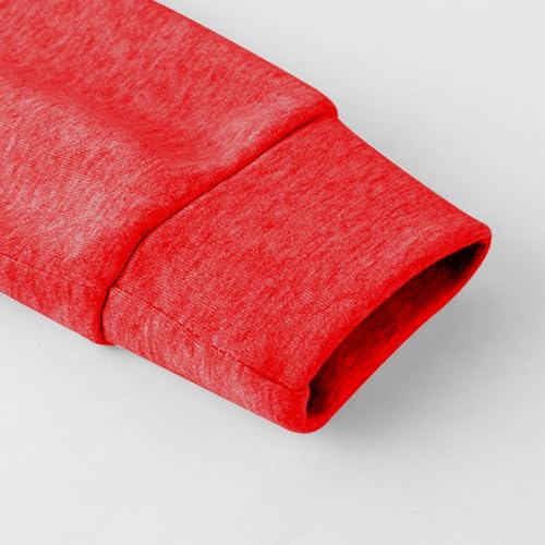 3PC Sweatshirt for Mens Fashion Long Sleeves Solid Hoodies Pullover Comfort Loose Fit Lightweight Sweatshirts4