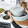10-in-1 Electric Multi-Cooker, 6 Quart Programmable Cooking Pot with Digital Display, Nonstick Interior, One-Touch Controls, Multi-Function Kitchen Appliance (Hydrangea)