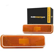 KarParts360 For 1984-1989 Dodge D100 Front Side Marker Lights Assembly Unit Driver and Passenger Side | Pair | CH2550101 CH2550101 | 3587436 3587436