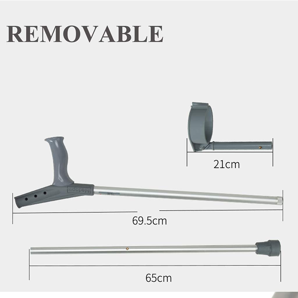 Muletas de antebrazo Muleta de antebrazo Ajustable Antideslizante para Adultos, muleta de Brazo Ajustable en Altura, aleación de Aluminio Liviana, Codo portátil liviano Lucky Star