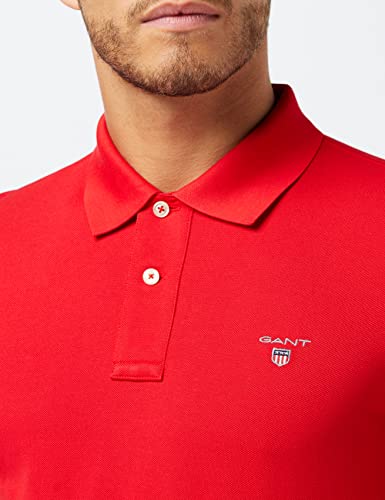 GANT - Polo Uomo, Rosso (Rot (Bright Red)), L