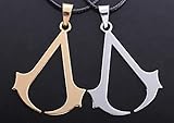Assassin's Creed Logo Badge Cosplay Pandant Necklace 2pcs
