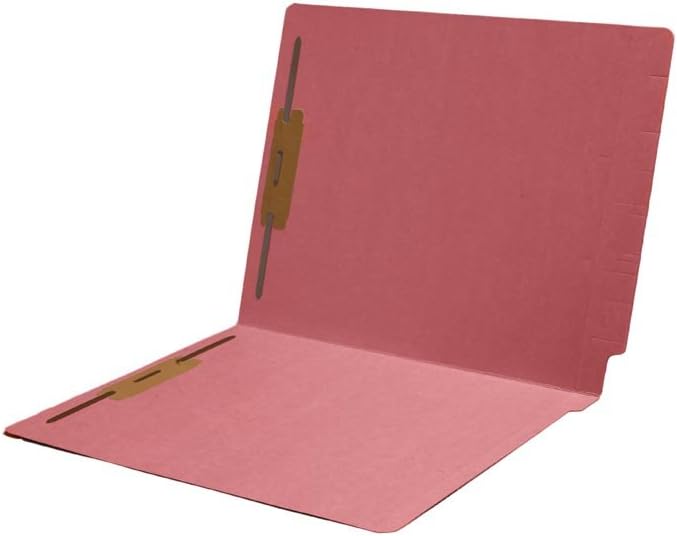 14pt Folders, Assorted Colors, Full Cut 2-Ply END TAB, Letter Size, Fastener Pos #1 & #3 (Box of 50) (Lavender)