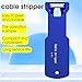 Longitudinal Cable Peeler F1 Fiber Optic Cable Stripper Aluminum Body Fiber Optic Cable Longitudinal Bundle Stripper Suitable for 8.5mm, 10.4mm, and 14mm Cable Diameter Fiber Buffer Tube Stripper