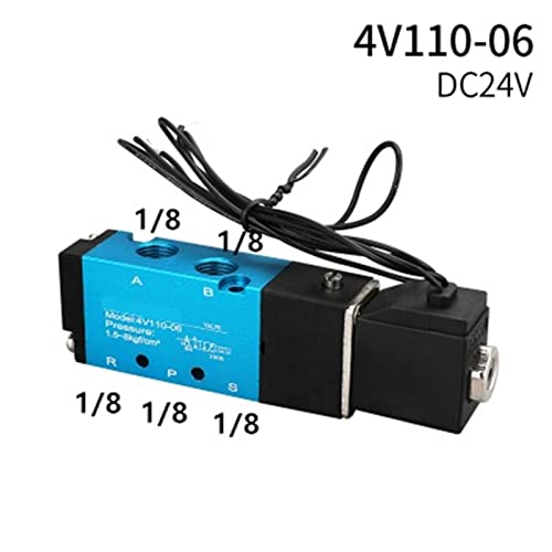 Distributeur pneumatique 4V110-06 DC24 de haute précision industrielle - 3