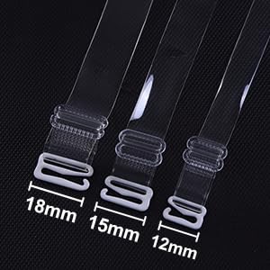 Clear Bra Straps Invisible Adjustable Bra Strap 3 Pair Transparent Bra Straps Non-Slip Shoulder Straps2