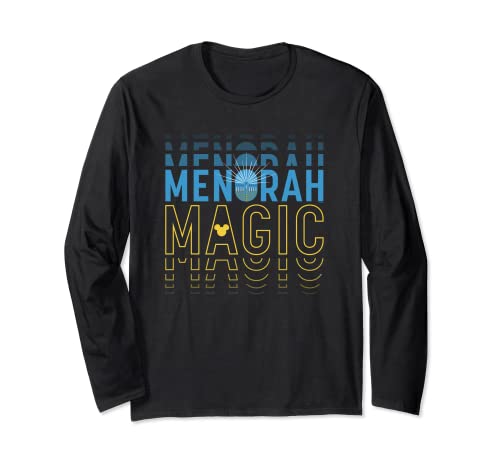 T-shirt Disney Hanukkah Menorah manches longues vêtement fête lumières coton