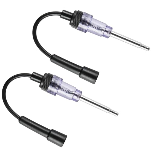 2-Piece Set Spark Plug Tester, Ignition Spark Tester, Engine Diagnostic Tool for Automotive, Lawnmower, and Small Engines (Includes Spark Plug Gap Tool)