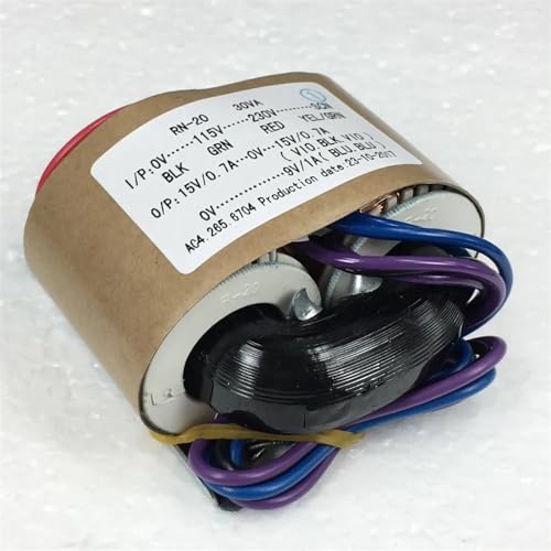 Transformateur de puissance type R 30W double 15V et 9V en cuivre