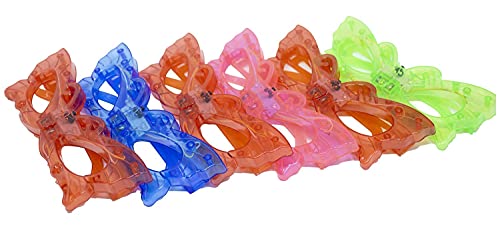 Image of Wizme Flashing LED Light Up Goggles Glasses Toy Party Blinking LED Light Glasses Party Sunglasses Flashing Light Up Goggles /Glasses for Kids (Set of 24)