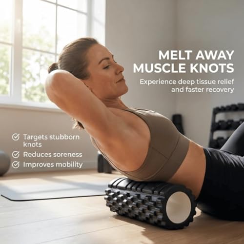 Image of Wellesa Foam Roller for Back Pain Relief & Muscle Recovery