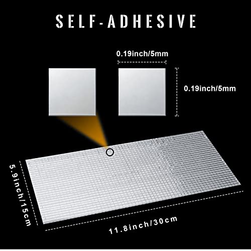 Pllieay 18000Pcs Silver Self Adhesive Mirrors Mosaic Tiles, Real Glass Small Squares Mosaic Mirror Stickers Disco Stickers For Disco Ball Craft, Home Decoration(5X5 Mm, Silver) #TOP4