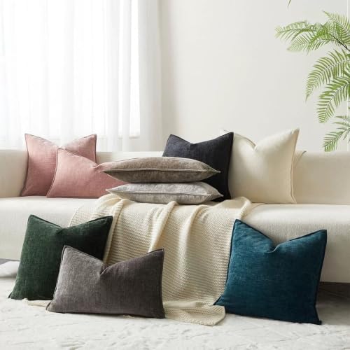 Coussin de canapé rectangulaire en chenille 60x80 cm - 4
