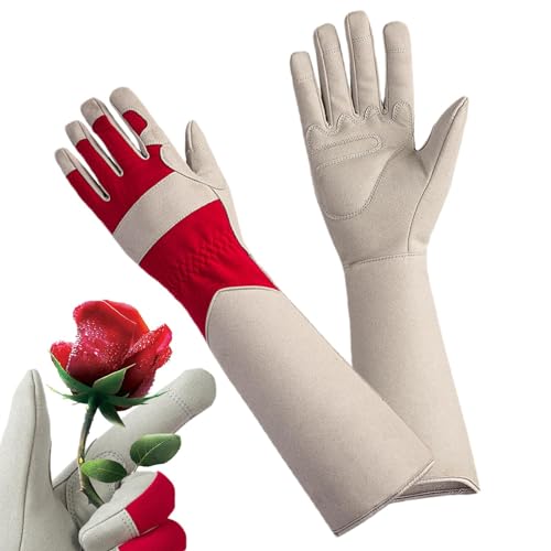 Gants de jardin longs résistants aux perforations - Gants de jardinage longs résistants aux épines - Gants de travail anti-vibrations anti-épines pour le jardin et l'agriculture