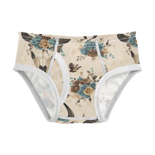 Cow Skull Flower Boho Toddler Boy's Underwear 2T 202c0102 - Main Image