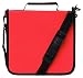 288 Capacity CD/DVD Carrying Case - Red - with New and Improved Inserts, double the thickness and all tabs pulled