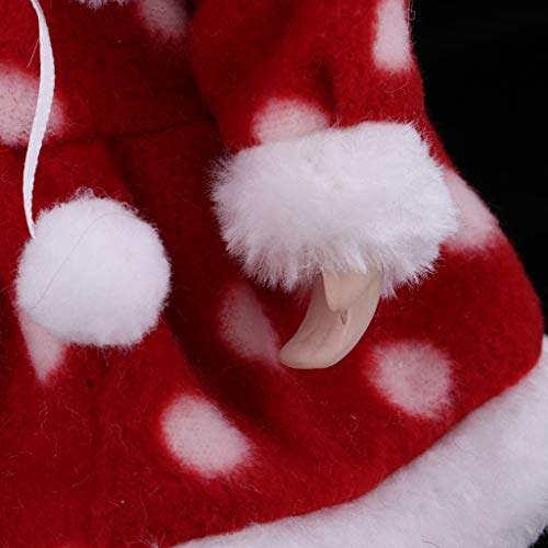 Dynwave 20Cm Porcelain Doll Brown Hair, Standing Girl Doll With Stand, Christmas Birthday Gift, Desk Table Ornaments #TOP1