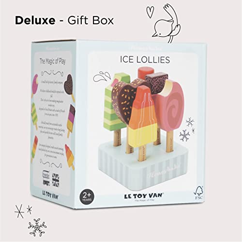 Le Toy Van Honeybake Collection Ice Lollies Set Premium Wooden Toys For Kids Ages 3 Years & Up (Tv284) #TOP5