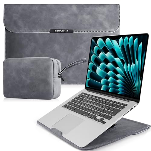 HeeYeal 13-14 Pouces Housse pour Laptop avec Stand pour MacBook Pro 13