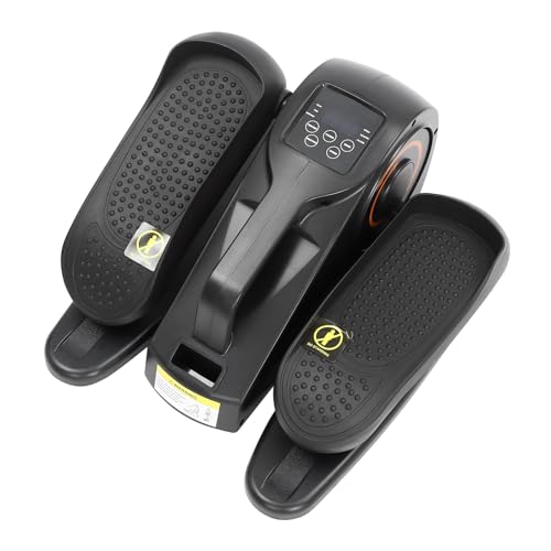 Under Desk Elliptical Machine, Ellipse Leg Exerciser for Seniors, Portable Seated Pedal Exerciser with Remote Control for Home Office Use, Black