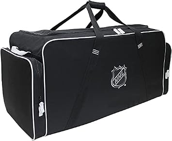 National Hockey League 37-Inch Duffel Bag Oversized Hockey Gear Bag, NHL Large Capacity Duffel Bag for Travel, Multi-Pocket Extra Large Sports & Gym Equipment Bag