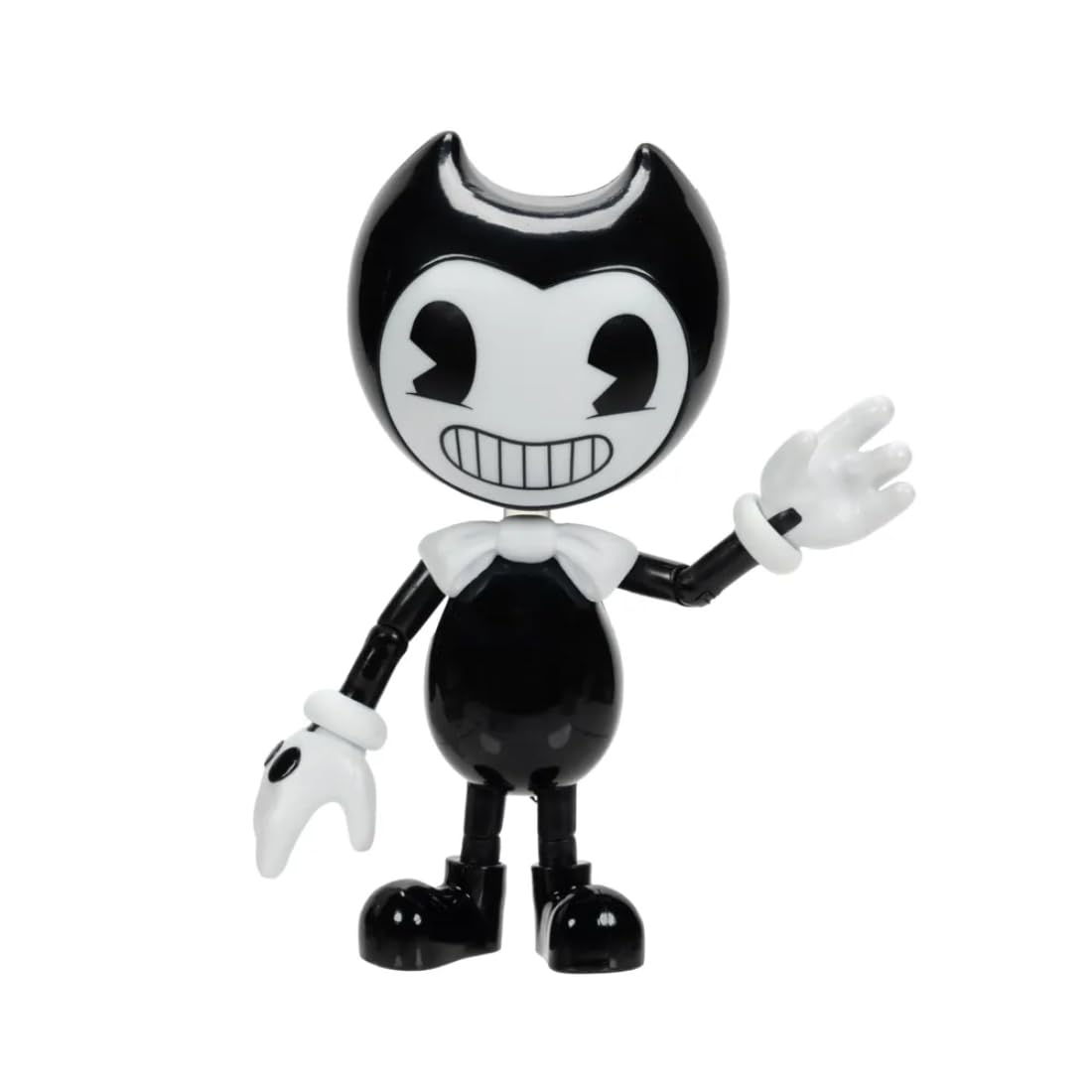 Bendy and the Ink Machine Bendy 5 in / 12.7cm Action Figure with Accessories, Officially Licensed by Jakks Pacific, Includes Rocking Horse and Interactive Projector Accessory, Articulated