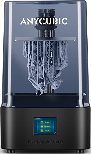 ANYCUBIC Photon Mono 2 Resin 3D Printer, LCD UV Photocuring Resin Printer with 6.6 4K+ Monochrome LCD, Upgraded LighTurbo Matrix, Large Printing Size 143x89x165mm³