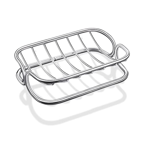Patelai PATELAI-BAR SOAP-68 Soap Dish Stainless Steel Shower Soap Holder Rust Proof Metal Soap Holder Self Draining Soap Sponge Holder Shelf Tray For Shower Bathroom Kitchen Sink cover